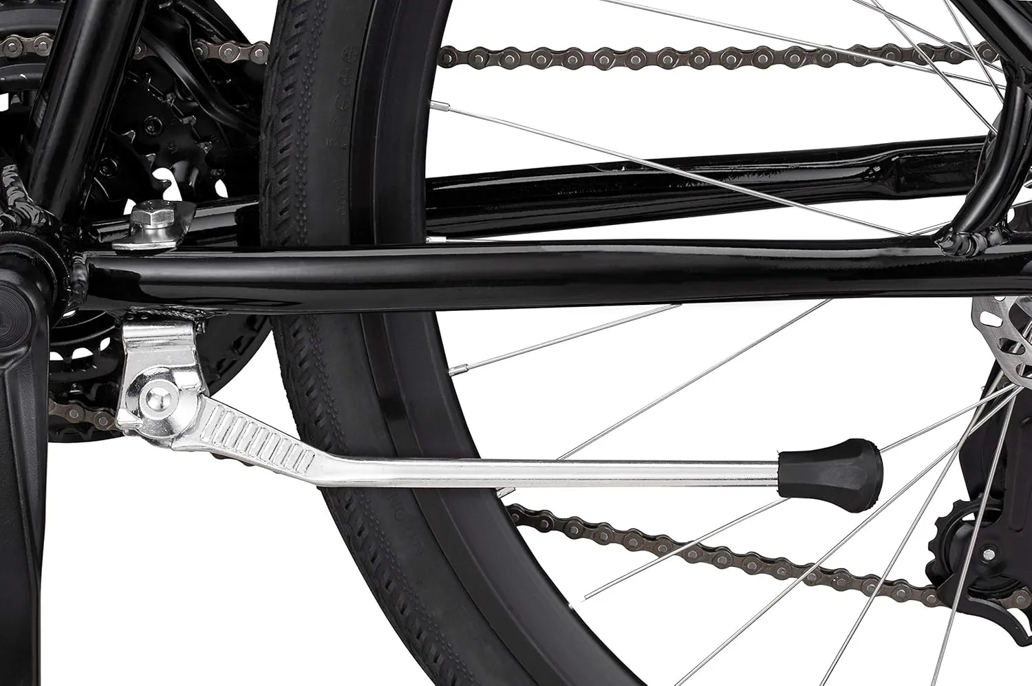 Schwinn Center or Rear Mounted Kickstand for Adult and Kids Bike, Lightweight, Convenient for Upright Storage, Bicycle Parts and Accessories, Perfect for Bikes Without Factory Mounting Plate