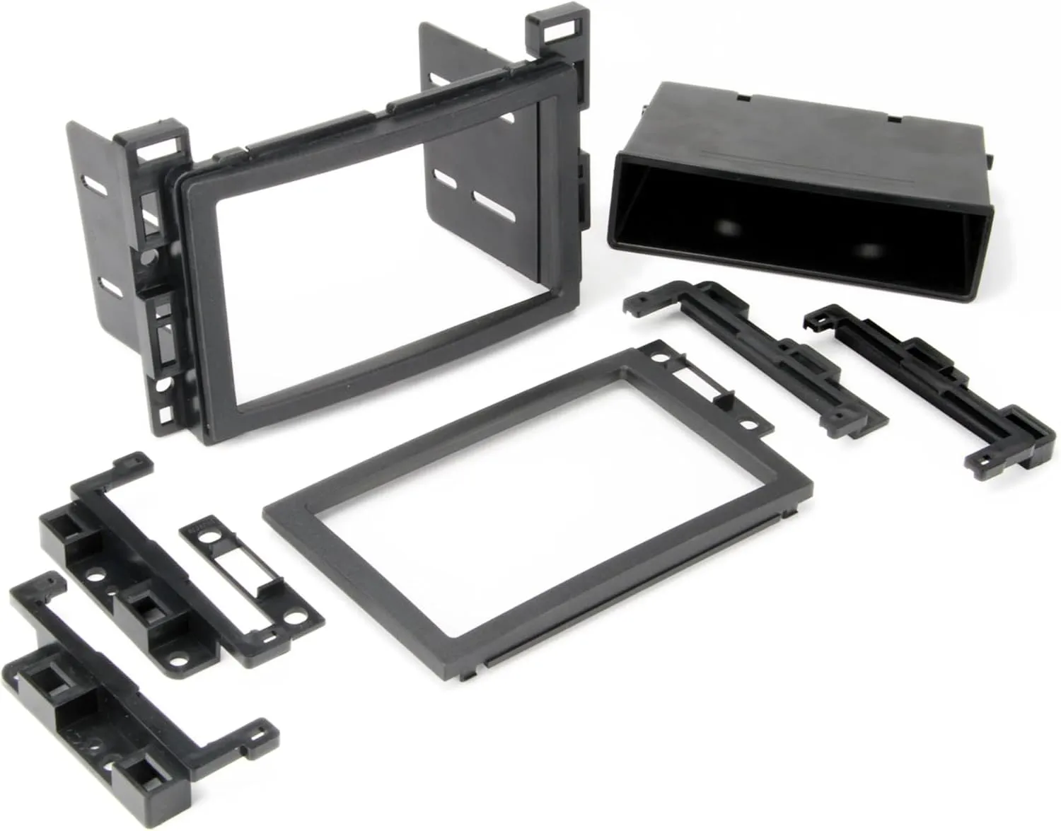 Scosche ICGM12BN Double DIN Radio Install Dash Kit Compatible with Select 2004-09 Non-Amplified Chevrolet and Pontiac Vehicles - Complete Car Stereo Installation Kit - See Vehicle Fit Guide in Images