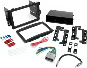 Scosche ICGM12BN Double DIN Radio Install Dash Kit Compatible with Select 2004-09 Non-Amplified Chevrolet and Pontiac Vehicles - Complete Car Stereo Installation Kit - See Vehicle Fit Guide in Images