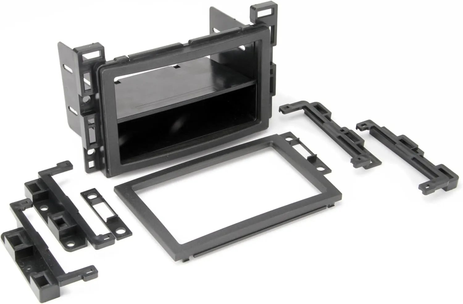 Scosche ICGM12BN Double DIN Radio Install Dash Kit Compatible with Select 2004-09 Non-Amplified Chevrolet and Pontiac Vehicles - Complete Car Stereo Installation Kit - See Vehicle Fit Guide in Images