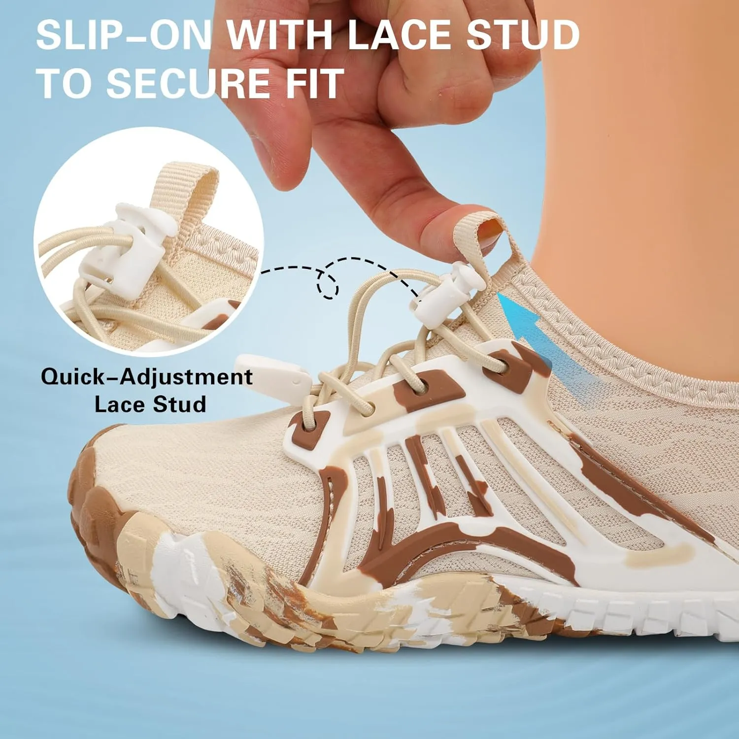 Scurtain Water Shoes for Kids Boys Girls Quick Dry Aqua Shoes Barefoot Beach Sports Swim Pool for Little Big Kid with Drainage