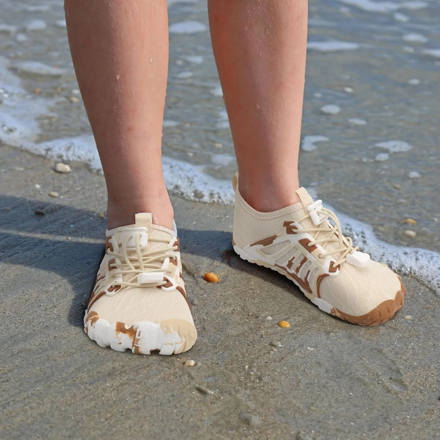 Scurtain Water Shoes for Kids Boys Girls Quick Dry Aqua Shoes Barefoot Beach Sports Swim Pool for Little Big Kid with Drainage