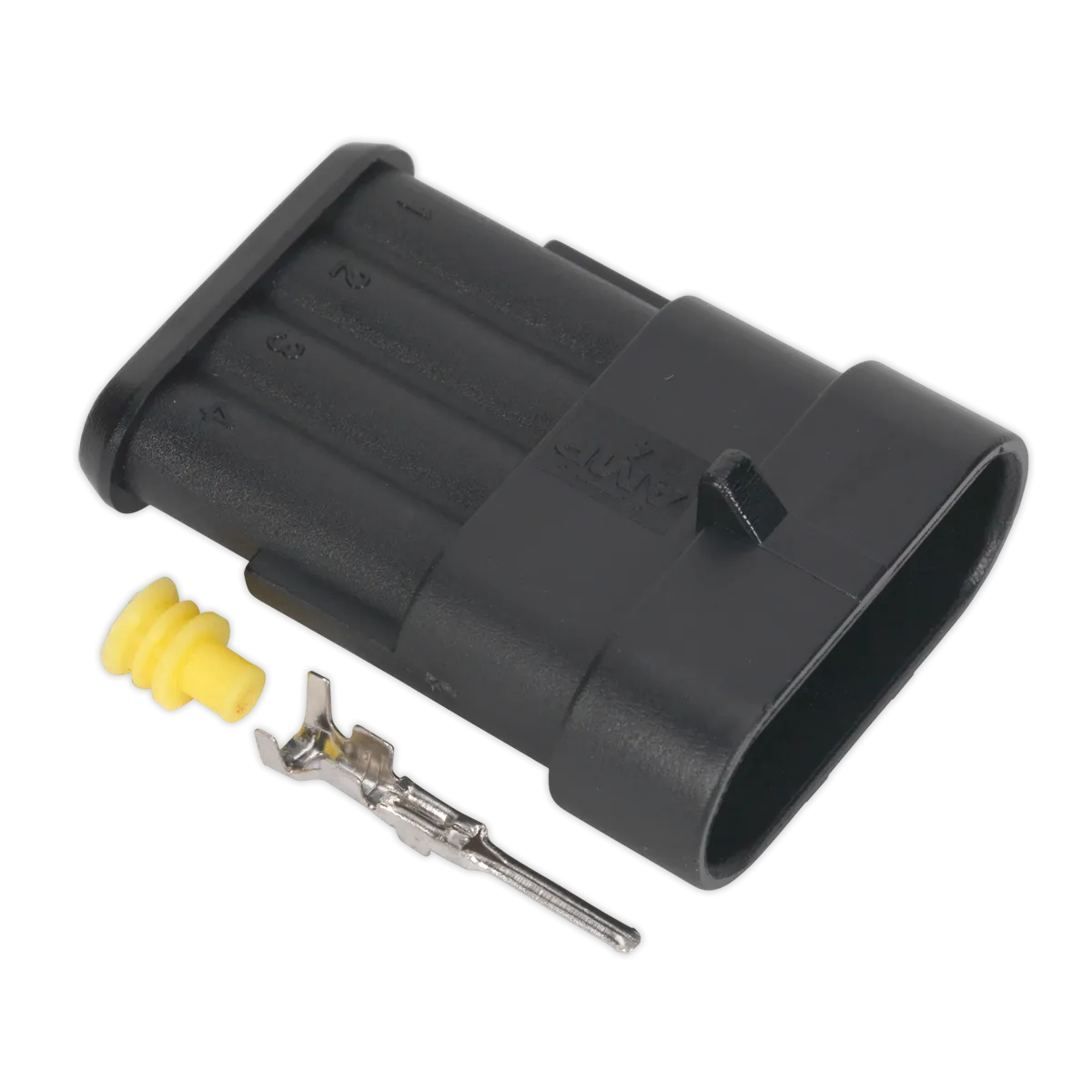 Sealey Superseal Male Connector 4-Way Pack of 3