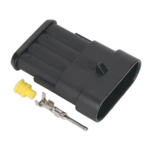 Sealey Superseal Male Connector 4-Way Pack of 3