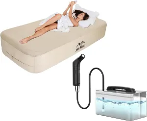 Self-Inflating Air Mattress with Air Pump and Portable Bidet for Travel