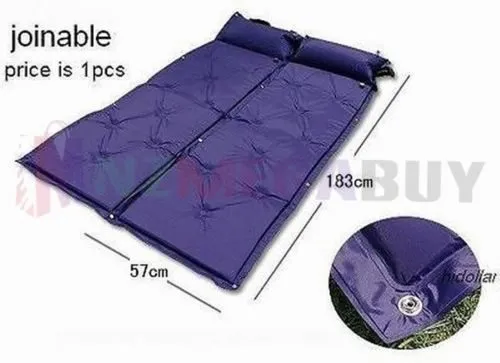 Self Inflating Camping Mattress  with Pillow GREEN