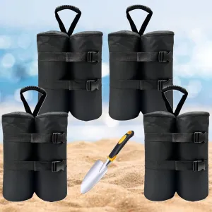 Set of 4 Canopy Weight Bags with Different Weight, Heavy Duty Weights Sand Bags for Pop up Canopy Tent, Party Tents, Instant Outdoor Sun Shelter Gazebo, Patio Umbrella (4-Pack-Hold 240 LBS)
