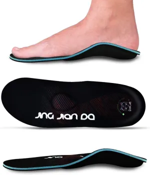 Severe Flat Feet Arch Support Insoles- Firm Arch Supports Orthotics Inserts Relieve Plantar Fasciitis, Over Pronation, Fallen Arch, Metatarsalgia, Foot Pain - Shoe Insoles for Men and Women