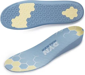 Shoe Lifts Men, DynWalker Height Increasing Shoe Inserts, Heel Lifts for Shoes, Suitable for Standing All Day, Comfort and Invisible Height Increase Insoles L Blue