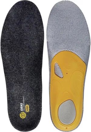 Sidas 3FEET Merino Wool High Arch Support Orthotic Skiing Snowboarding Outdoors Insoles, L