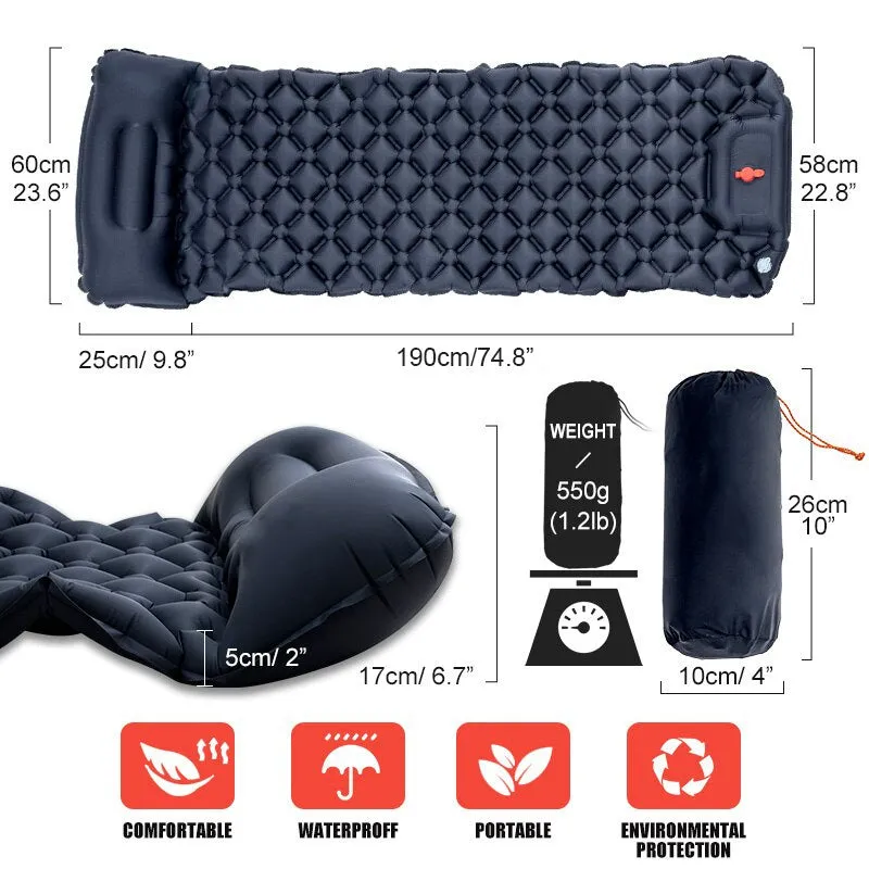 SIDLEY - Inflatable Mattress Built-in Pump