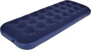 Single Camping Air Mattress Inflatable Air Bed with Flocked Top for Indoor or Outdoor