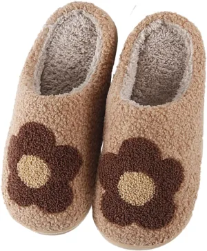 Slippers for Women Men Warm Memory Foam Anti-Slip House Shoes Comfortable Cotton Slippers Home Bedroom Shoes Indoor & Outdoor