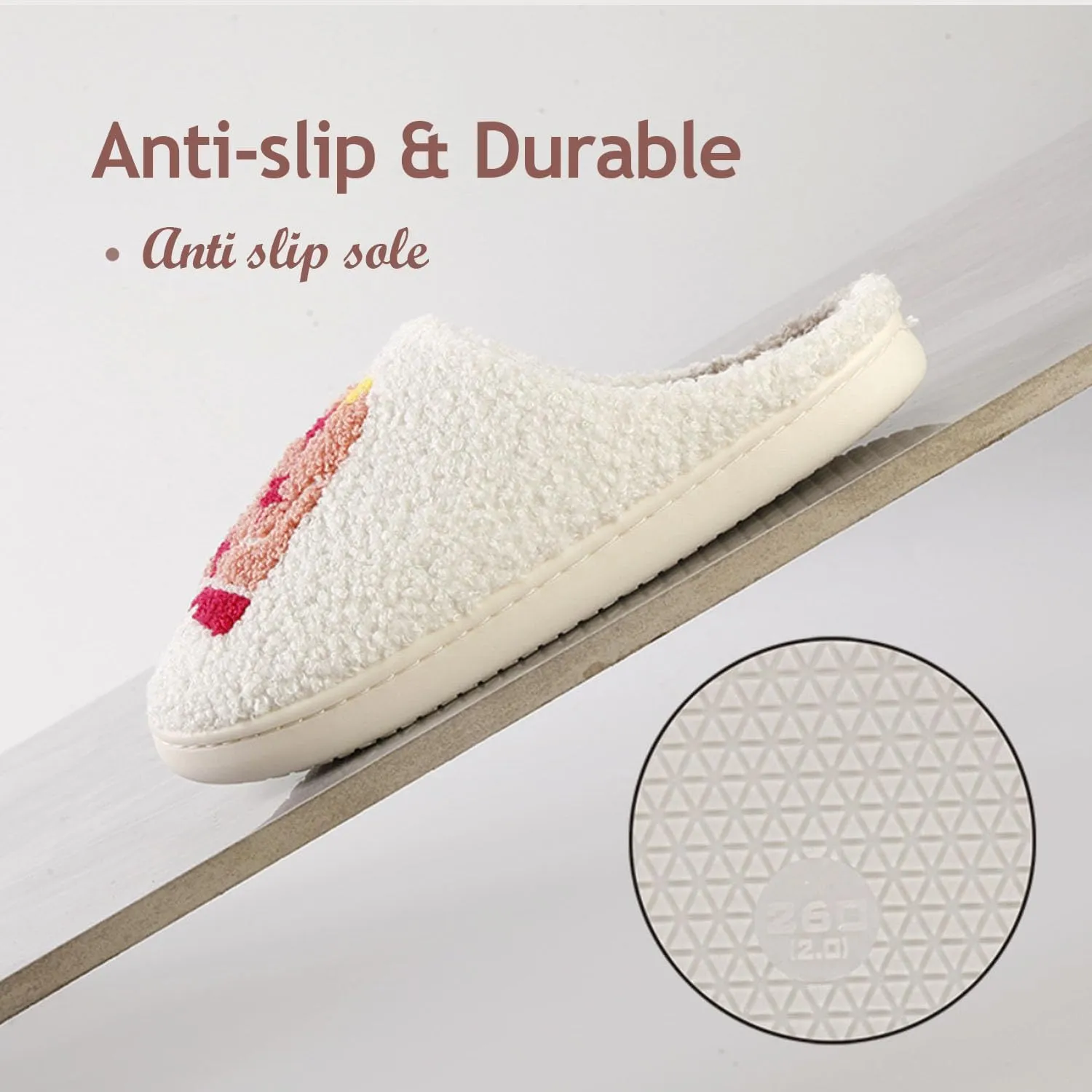 Slippers for Women Men Warm Memory Foam Anti-Slip House Shoes Comfortable Cotton Slippers Home Bedroom Shoes Indoor & Outdoor