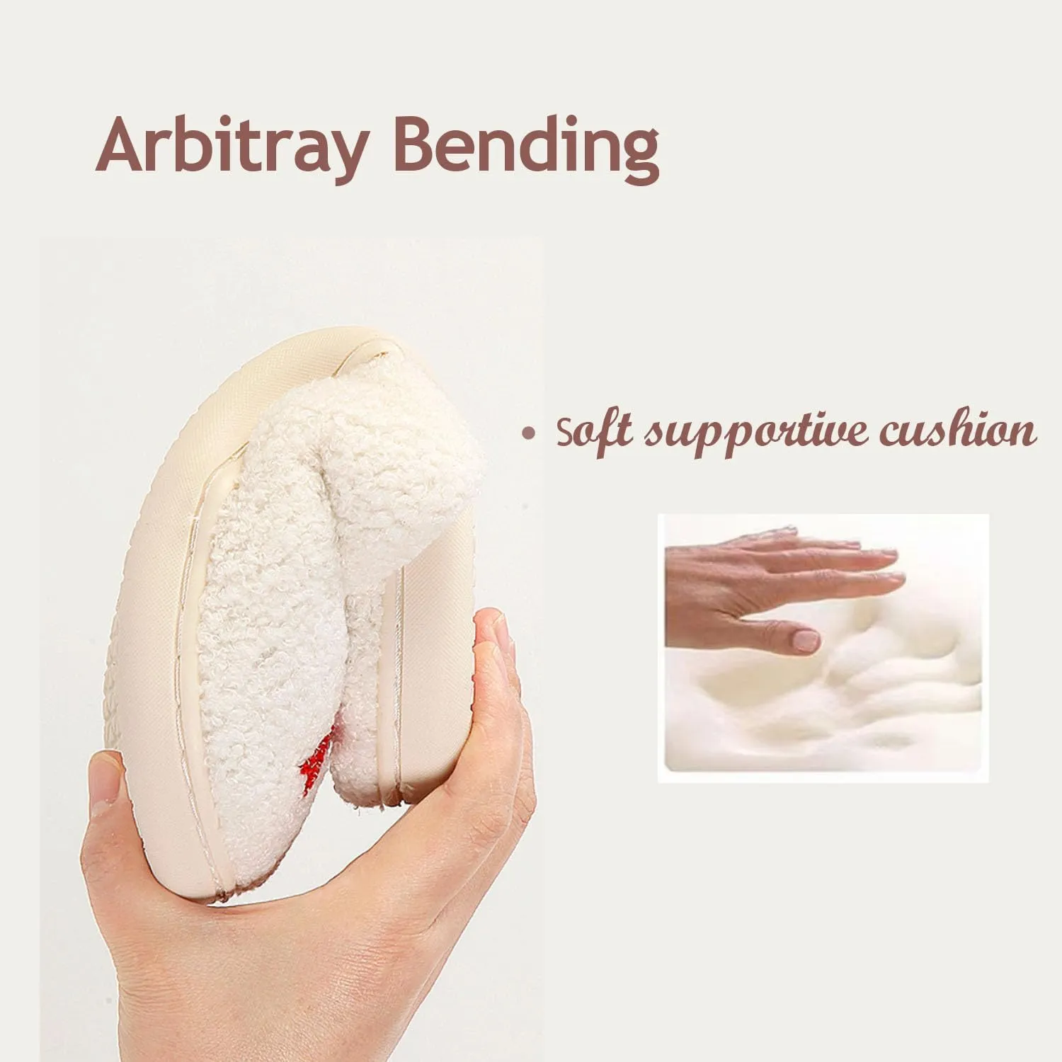 Slippers for Women Men Warm Memory Foam Anti-Slip House Shoes Comfortable Cotton Slippers Home Bedroom Shoes Indoor & Outdoor