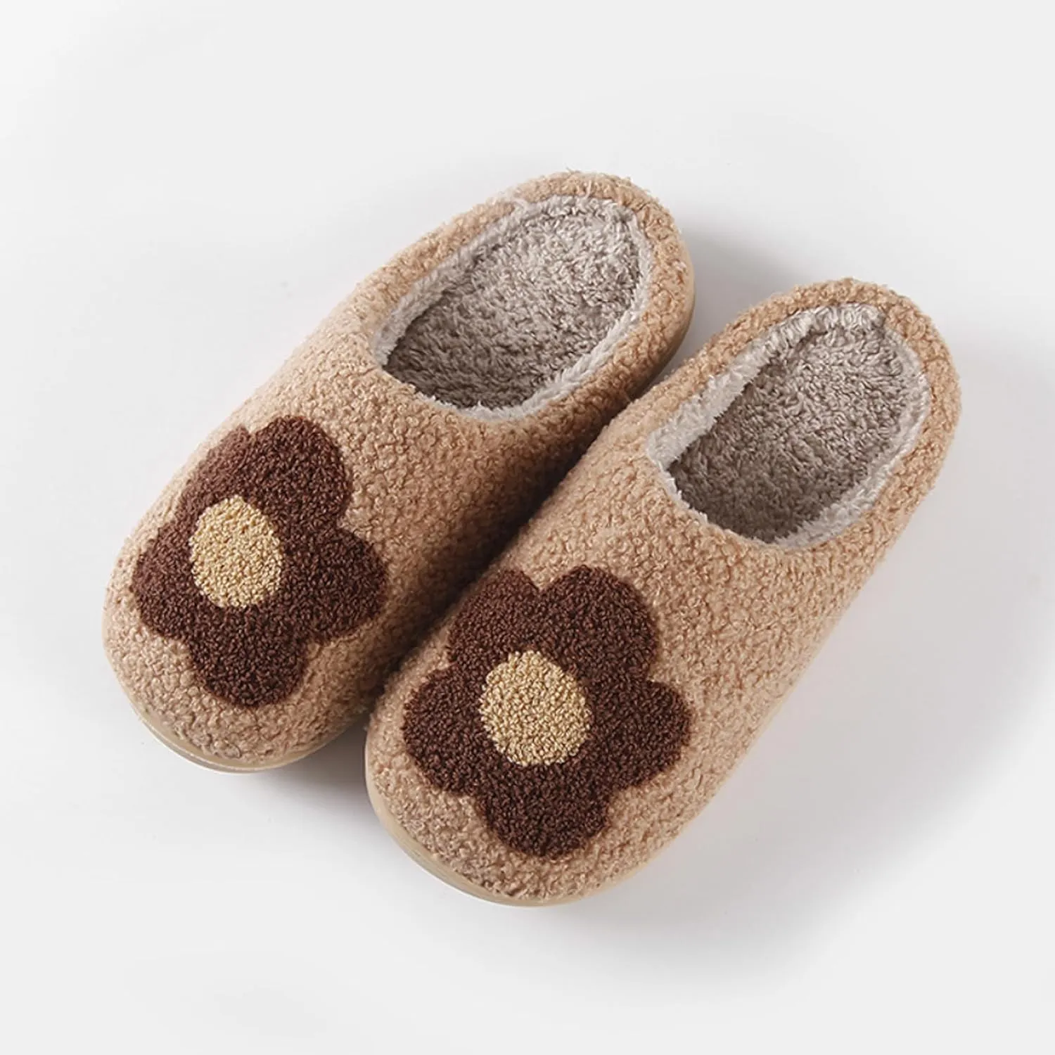 Slippers for Women Men Warm Memory Foam Anti-Slip House Shoes Comfortable Cotton Slippers Home Bedroom Shoes Indoor & Outdoor