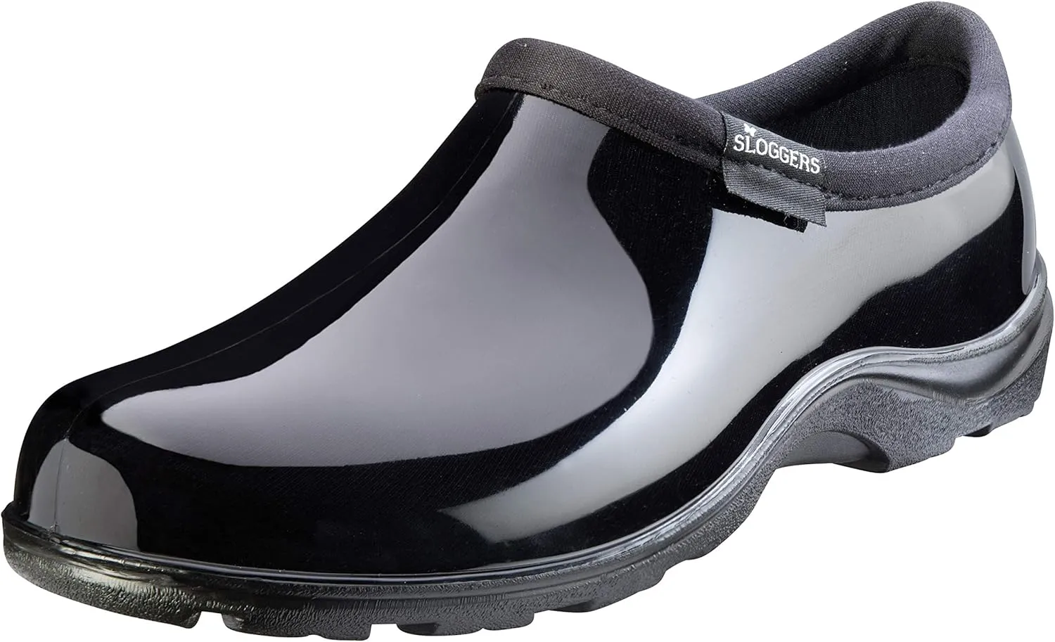 Sloggers Original Waterproof Rain and Garden Shoe for Women– Outdoor Slip-On Garden Clog - Made in The USA with Premium Comfort Insole and Arch Support - Classic Black, Size 6