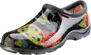 Sloggers Original Waterproof Rain and Garden Shoe for Women– Outdoor Slip-On Garden Clog - Made in The USA with Premium Comfort Insole and Arch Support - Midsummer Black, Size 7