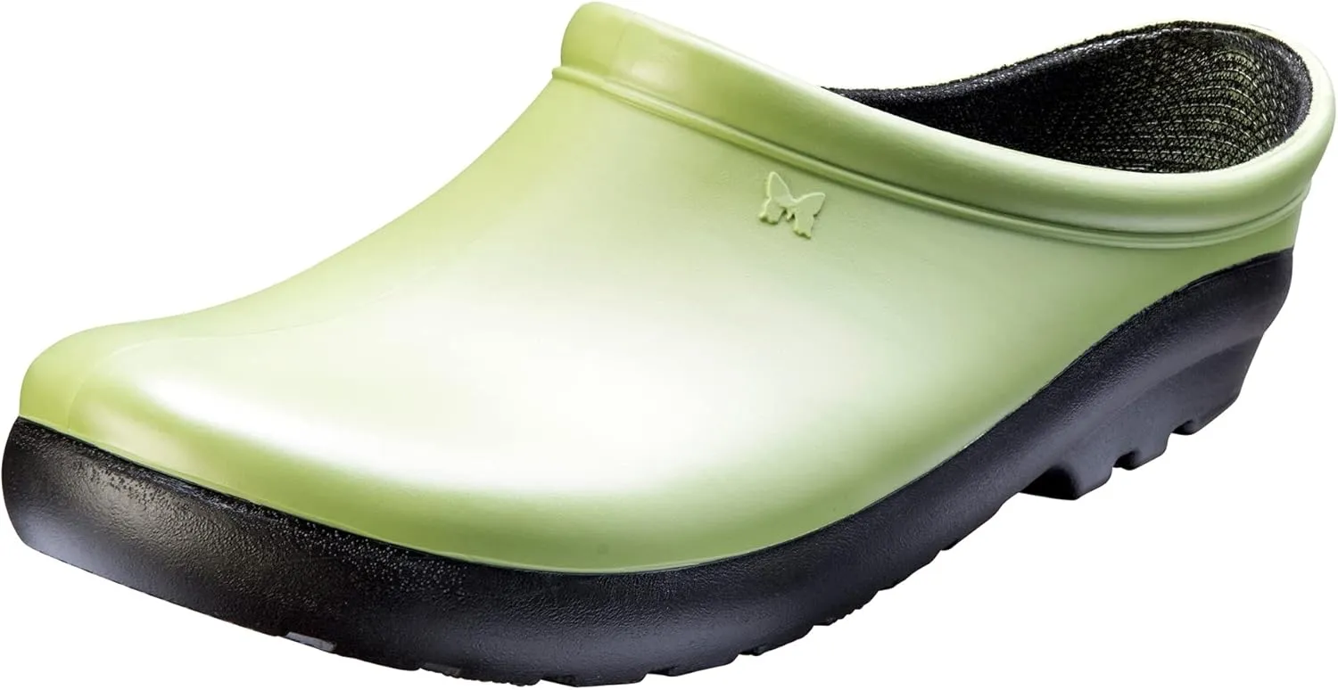 Sloggers Waterproof Garden Clogs for Women – Traditional Garden Clogs with Premium Comfort Support Insole, (Kiwi Green), (Size 9)