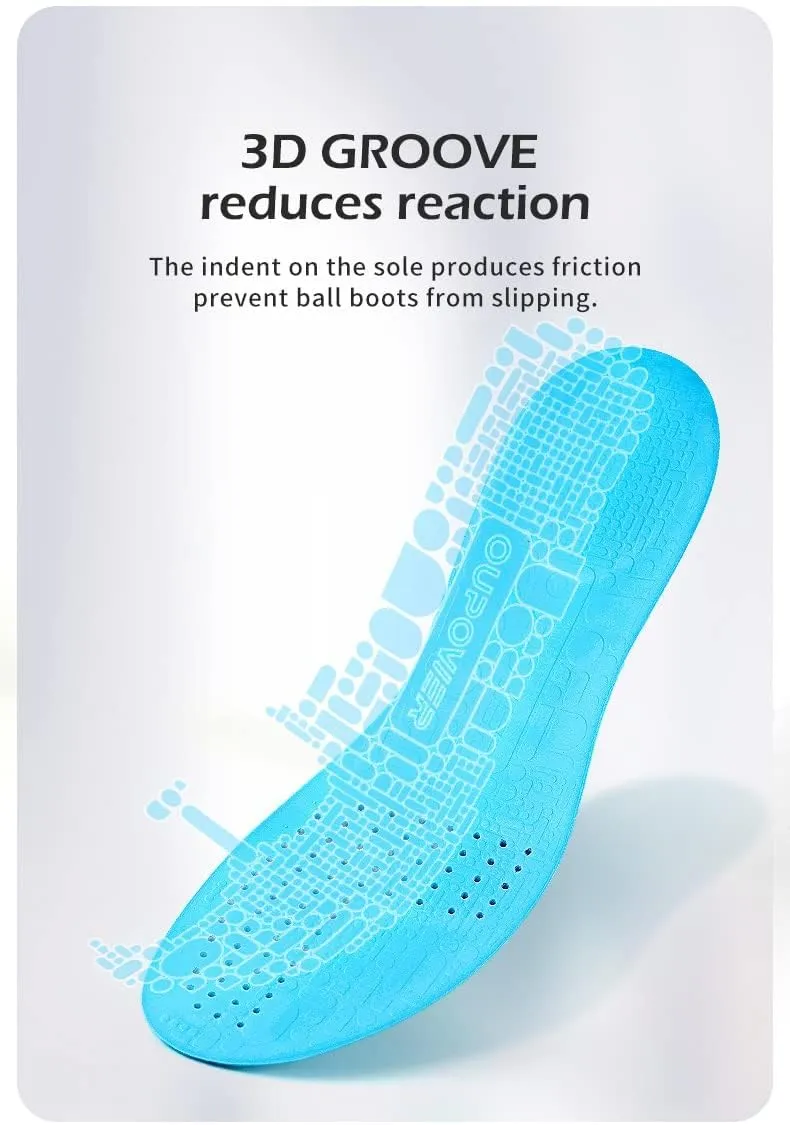 Soccer Cleat Boot Shoe Insoles Inserts Pad Poron Foam Anti-Slip Athelete (US9.5-10)