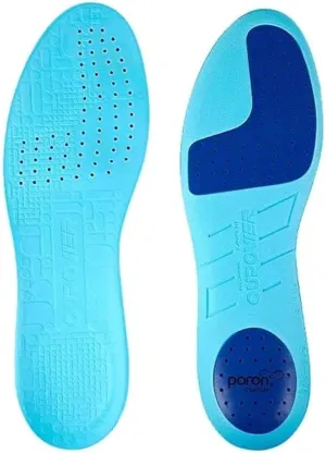 Soccer Cleat Boot Shoe Insoles Inserts Pad Poron Foam Anti-Slip Athelete (US9.5-10)