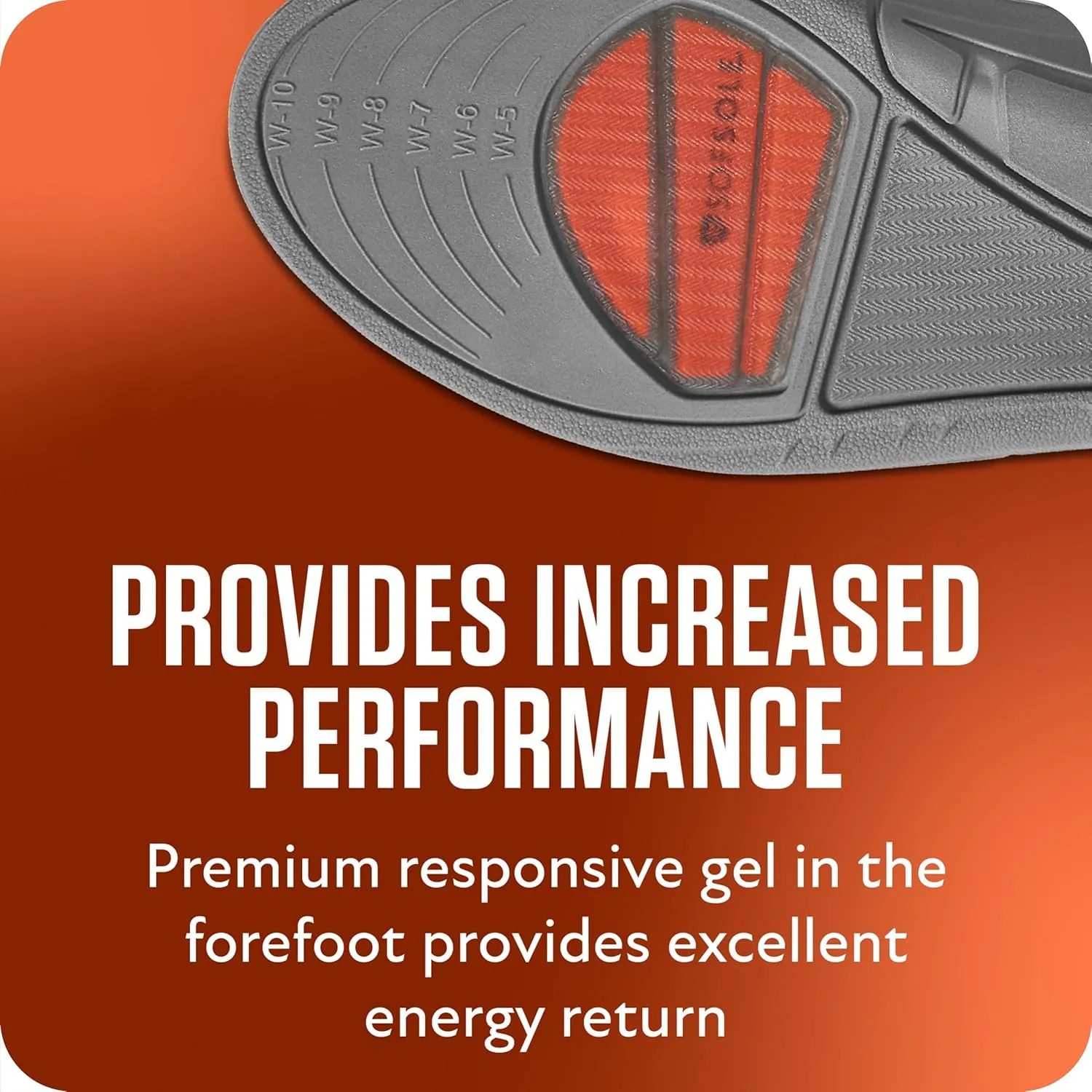 Sof Sole Arch TTF Insoles - Contoured Arch Support for Plantar Fasciitis, Heel Pain Relief, Foot Fatigue, and Blister Prevention - Gel Cushioning, Trim-to-Fit, Walking, Active Lifestyles, Men's 7-13