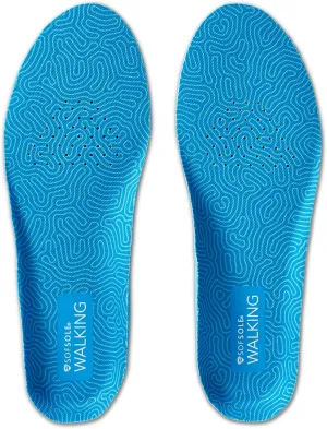 Sof Sole Walking Insoles for Men and Women – Cobra Heel Wrap Stability, Targeted Heel Cushioning, Breathable Top Cover, Trim-to-Fit, Medium Profile – Comfort Insoles for Walking and Reducing Fatigue