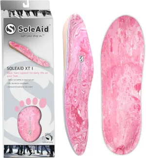 SoleAid XTI Insoles - 3-Layer Performance Insole, Semi-Rigid Arch Support - Light Weight, Shock Absorbing, Anti-Fatigue Foot Orthotic for Plantar Fasciitis (Men's - / Women's 7-7.5)