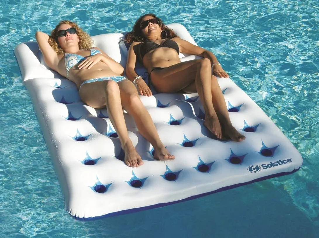 Solstice by Swimline Double Window Mattress, Multicolor, (16151SF)
