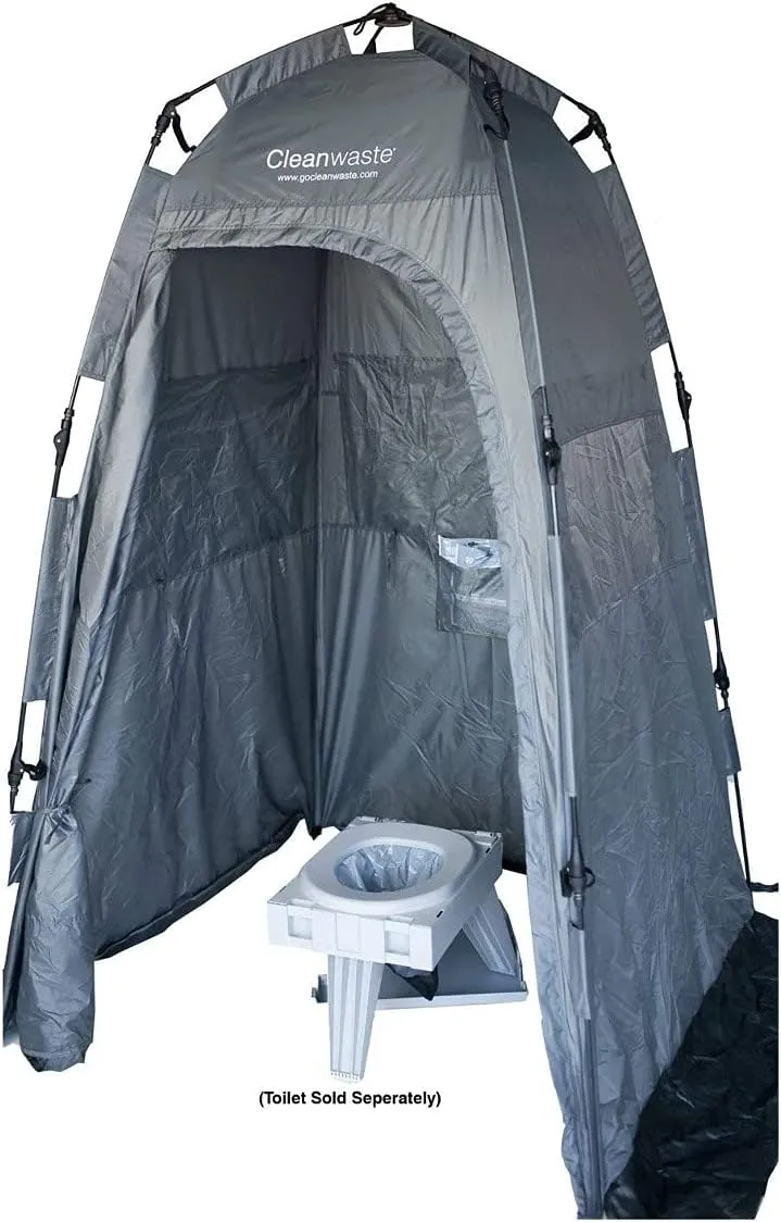 Spacious Portable Privacy Tent for Outdoor Showers, Changing Room & Compatible for Cleanwaste Camping Toilet - Surfing, Beach, Hiking, Ice Fishing & More - 6 ½ Ft. Tall with 4”x4”of FloorSpace