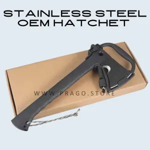stainless steel hatchet camping multitool