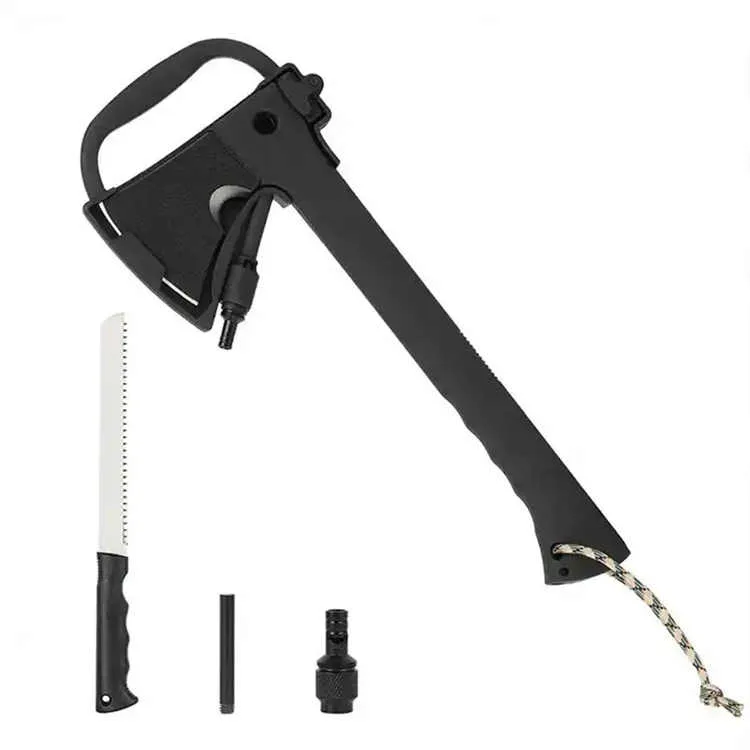 stainless steel hatchet camping multitool