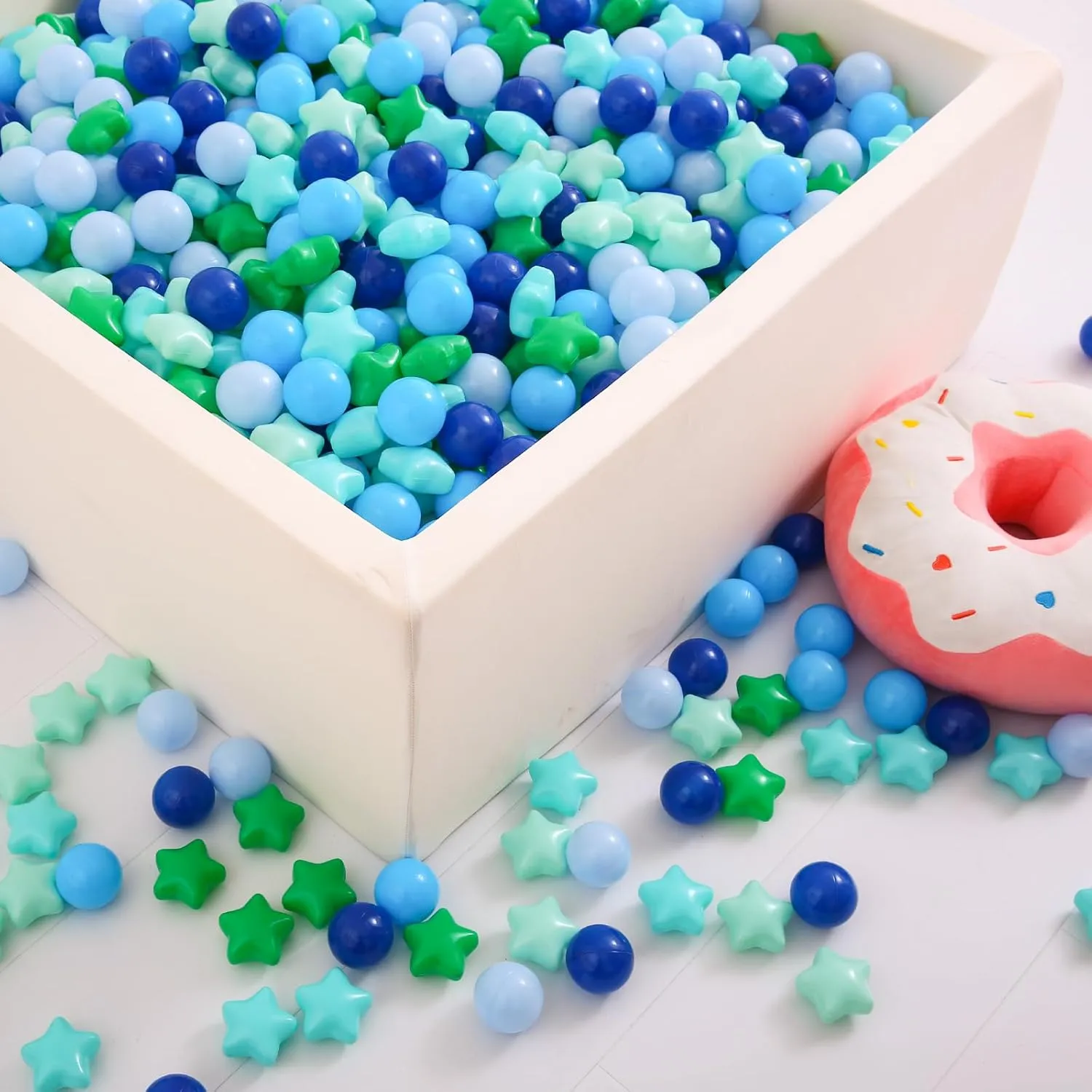 Star Ball Pit Balls for Toddlers Ball Pits, 50 100 200 500 1000 Ball Pit Ball Star Shapes for Kids, Boys Girls Bounce House, Play Tent, Baby Pool, Party Decoration.