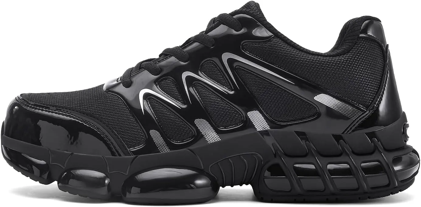 Steel Toe Sneakers for Men Women Safety Shoes Wide Composite Toe Air Cushion Slip Resistant Work Shoe Lightweight Comfortable Indestructible Industry Footwear