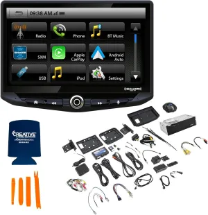 STINGER 10” HEIGH10 Touchscreen Stereo Kit for RAM 1500 Trucks (2013-2019) 10” Radio, Certified Apple CarPlay, Android Auto, Bluetooth, Performance Tracker, On-Screen Vehicle Info, 4 Camera Inputs