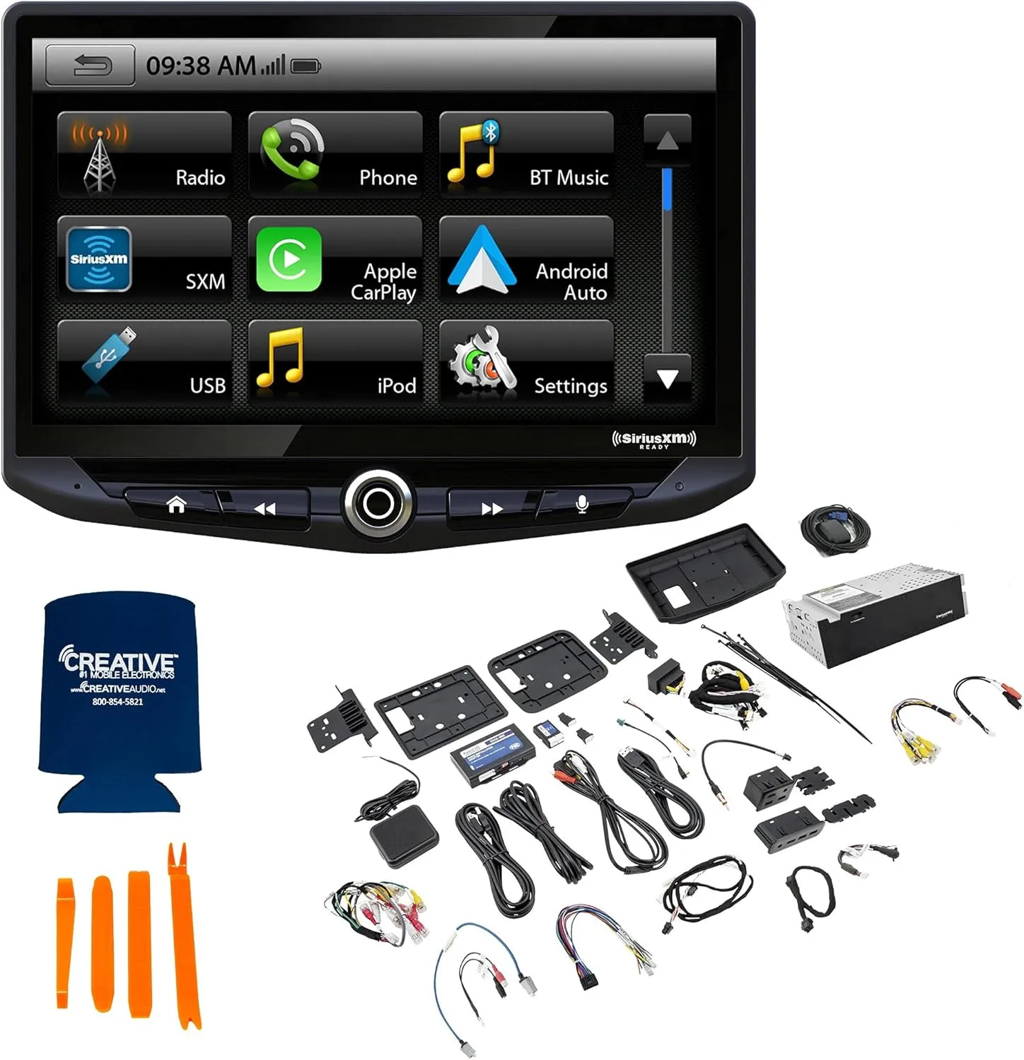 STINGER 10” HEIGH10 Touchscreen Stereo Kit for RAM 1500 Trucks (2013-2019) 10” Radio, Certified Apple CarPlay, Android Auto, Bluetooth, Performance Tracker, On-Screen Vehicle Info, 4 Camera Inputs