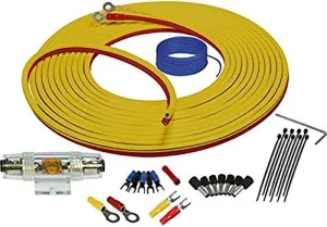 Stinger SEA4287 Marine Complete Amplifier Installation Kit 7-Meters of 8 Gauge Power   Ground