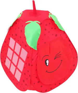 Strawberry Game Tent Portable Indoor Playhouse for Foldable Castle Design Easy Setup for Ages Creative Play Space for Imagination
