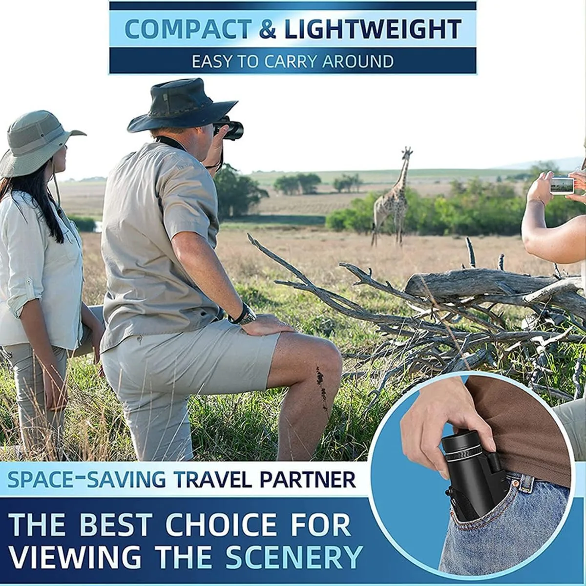 Stscope 360 Monocular, High Power Telescope with Phone Adapter, Tripod & Hand Strap, BAK4 Prism & FMC Lens, Lightweight Portable for Adults, Bird Watching, Camping, Hiking, Travel, Concert