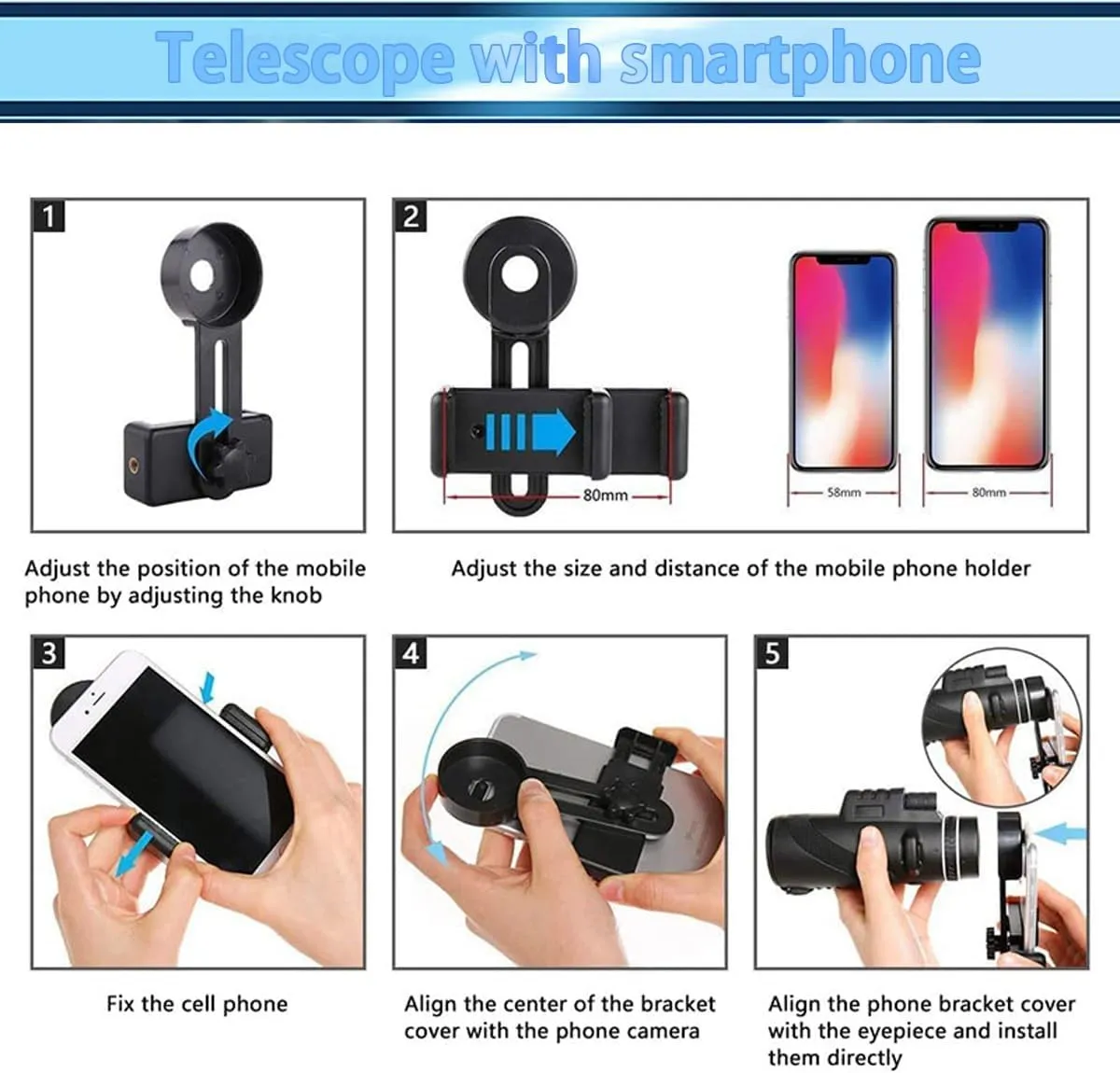 Stscope 360 Monocular, High Power Telescope with Phone Adapter, Tripod & Hand Strap, BAK4 Prism & FMC Lens, Lightweight Portable for Adults, Bird Watching, Camping, Hiking, Travel, Concert