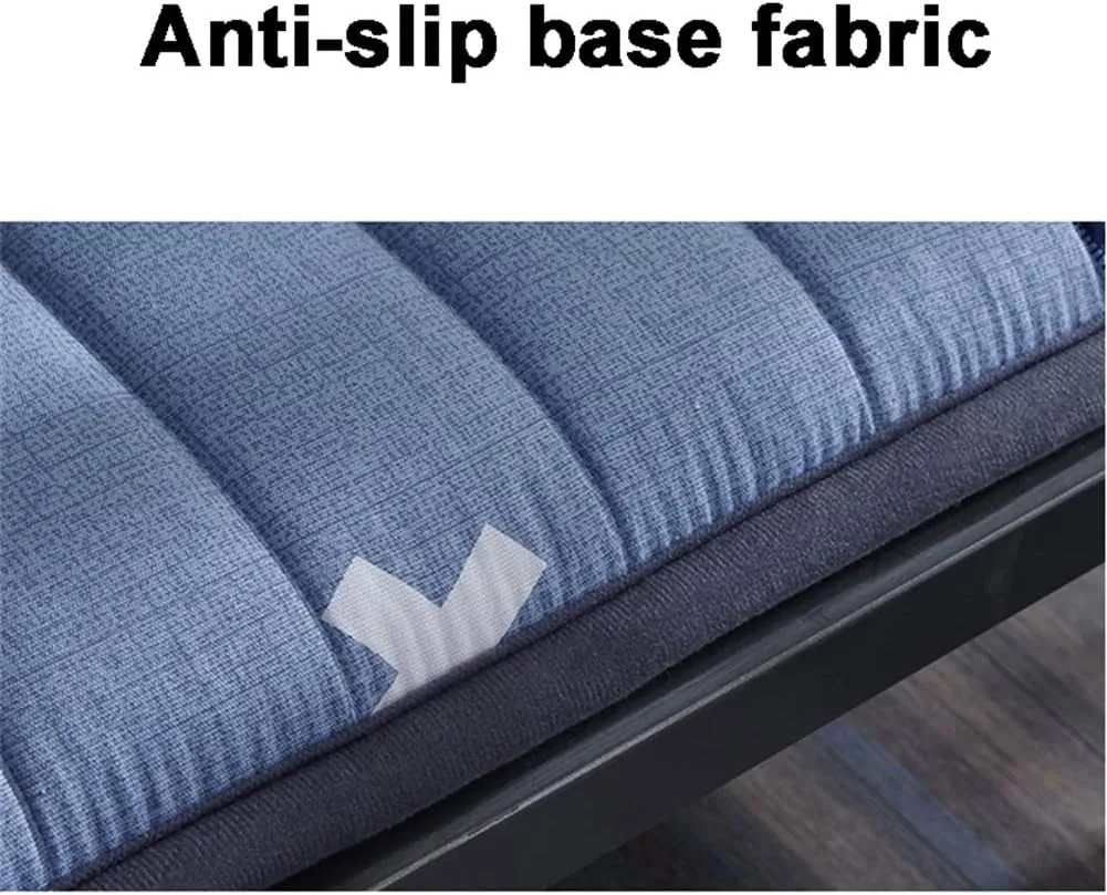 Student Dormitory Mattress| 5Cm Thicken Cotton Tatami Mattress, Foldable Mattress Breathable Soft No-Slip Mattress/Portable Futon Mat Sleeping Floor Mat,B,Twin 90x200cm