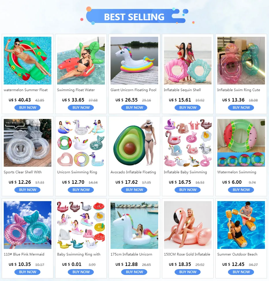 Summer Outdoor Beach Pool Inflatable Swimming Rings Women men Double Beat Swim Log Stick Set Ring Pool water sports