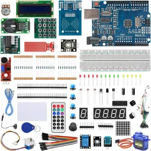Super Starter Kit with RFID Module and Microcontroller Board Compatible with Arduino IDE