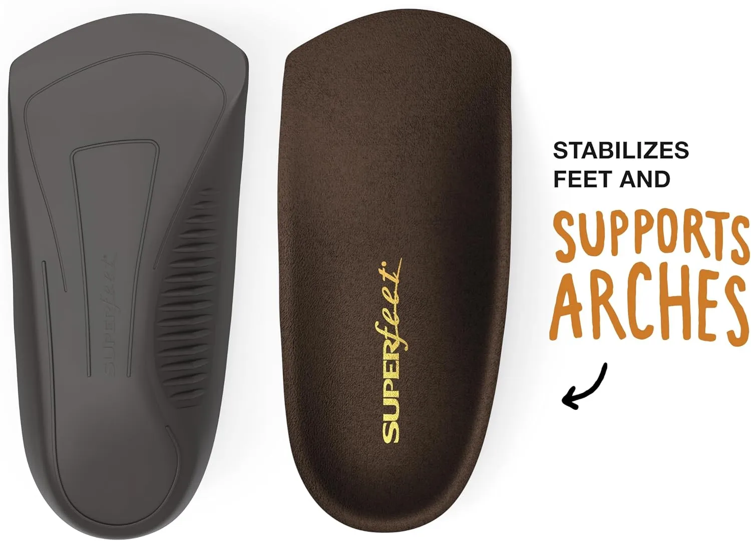 Superfeet Casual Men's Easyfit Insoles - Comfort Shoe Inserts for Men - Anti-Fatigue Orthotic Insoles for Dress Shoes - Professional Grade - Size 9.5-11 Men