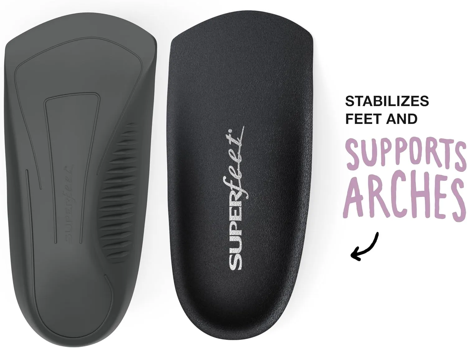 Superfeet Casual Women's Easyfit Insoles - Comfort Shoe Inserts for Women - Anti-Fatigue Orthotic Insoles for Dress Shoes - Professional Grade - Size 6.5-8 Women