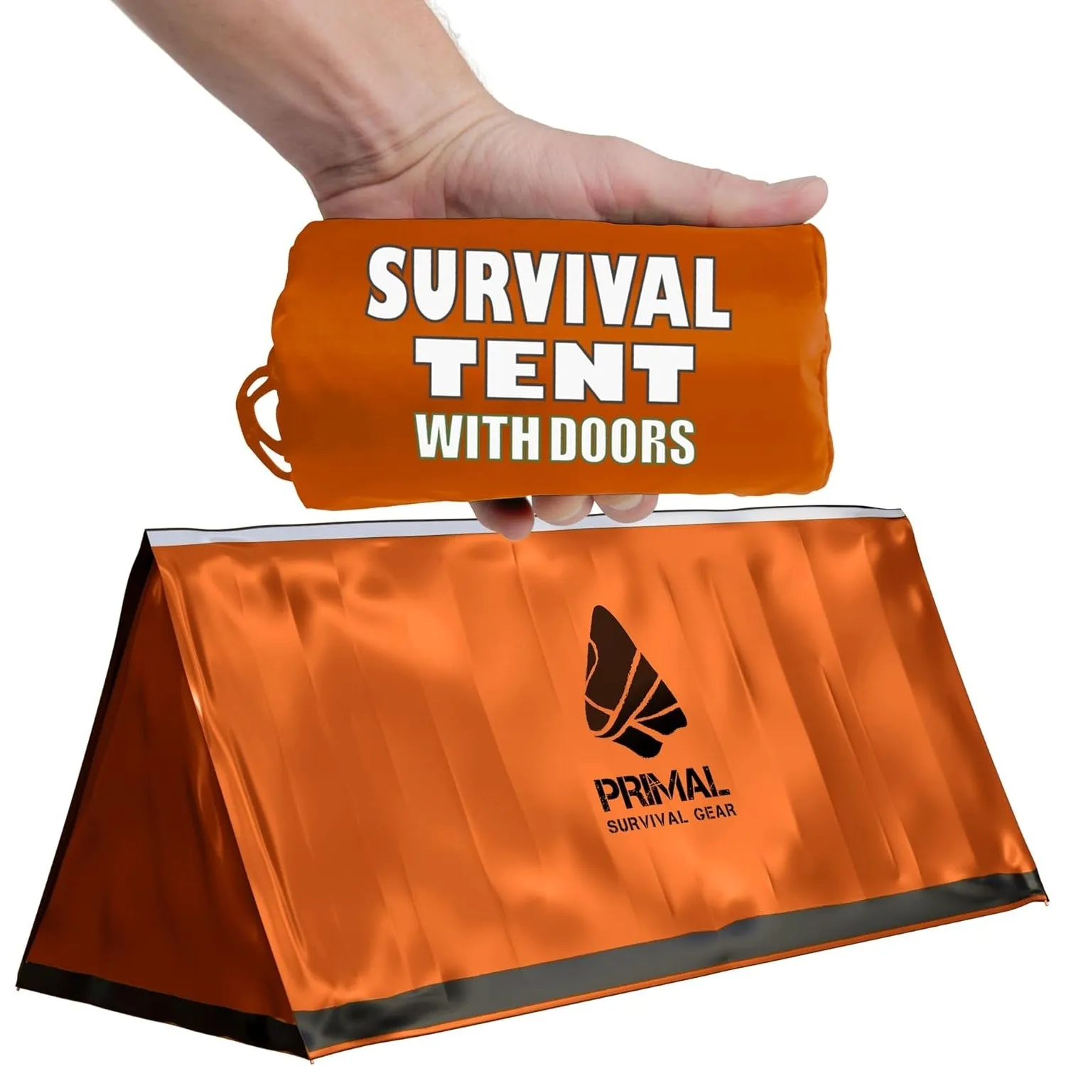Survival Gear Shelter for Bug Out Bag - Storm Shelter Survival Tent with Doors - Tornado Shelter - Small Bivy Tent Emergency Shelter for Camping - Tactical Tent for Emergency Bugout Survival Kit