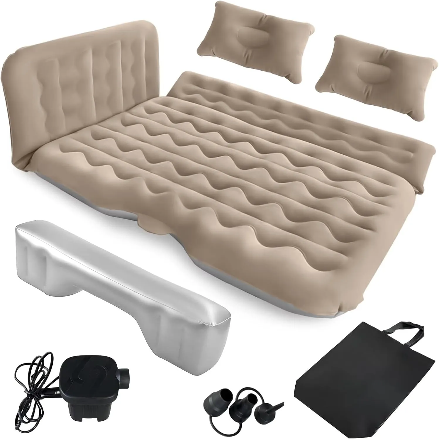 SUV Air Mattress Car Camping Bed - Inflatable Thickened and Double Air Mattress Bed with Pump Portable Foldable for Home Car Travel Camping