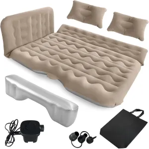SUV Air Mattress Car Camping Bed - Inflatable Thickened and Double Air Mattress Bed with Pump Portable Foldable for Home Car Travel Camping