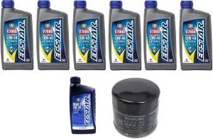 Suz uki Oil Change Kit for DF115A with 6 quarts of Oil and 16510-61A31 Filter and 1 Quart Suzuki Lower Unit Hypoid Gear Oil SAE-90