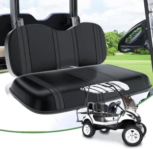 T TGBROS Golf Cart Seat Covers for Yamaha G29/Drive/Drive 2 OEM Ordinary Seat Cushion Golf Cart Front Seat Cover Kit Waterproof Vinyl Leather Breathable Anti-Scratch No Need Gun Nails